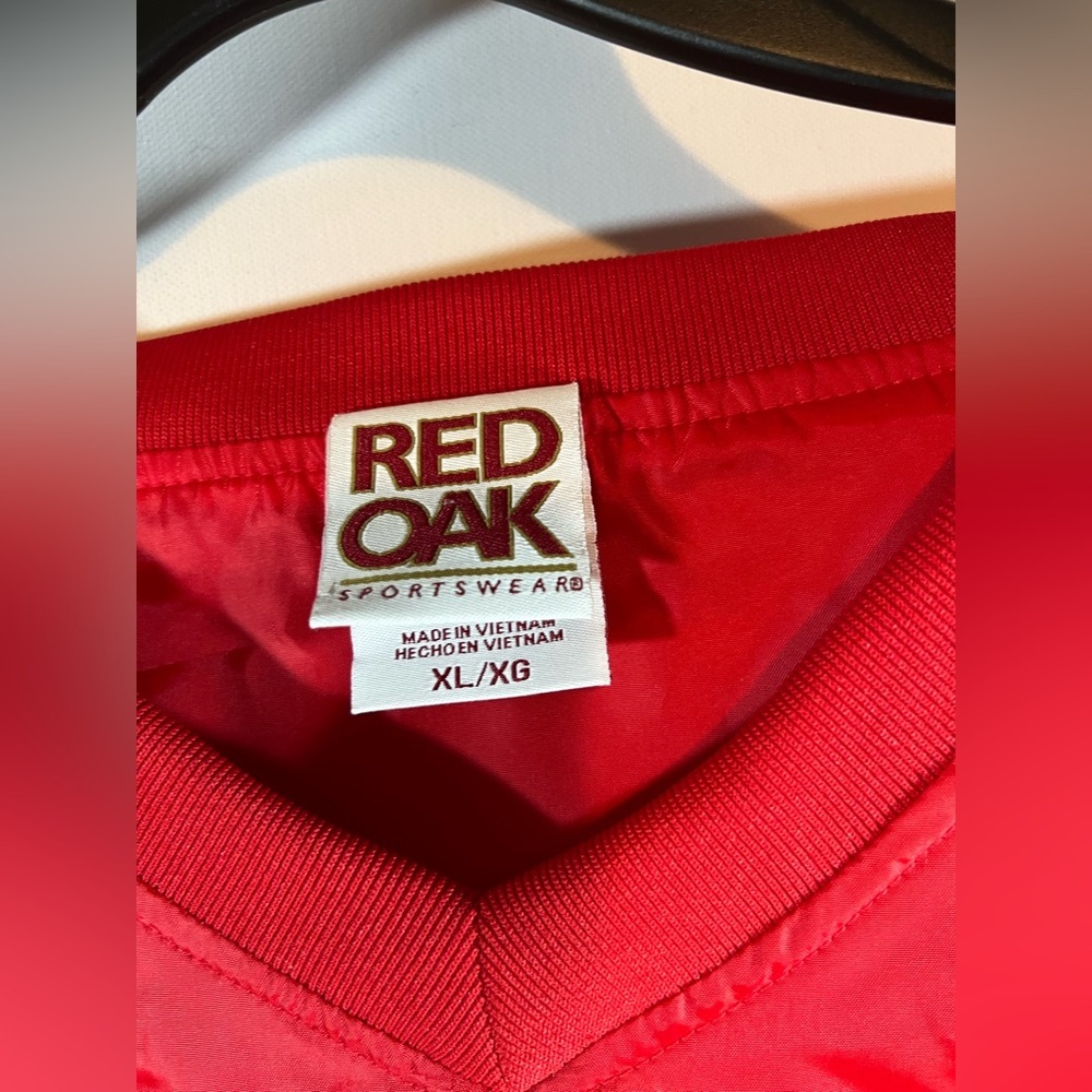 Red Oak Georgia Bulldogs NCAA Lightweight V Neck Pullover Jacket Size XL - Picture 3 of 10